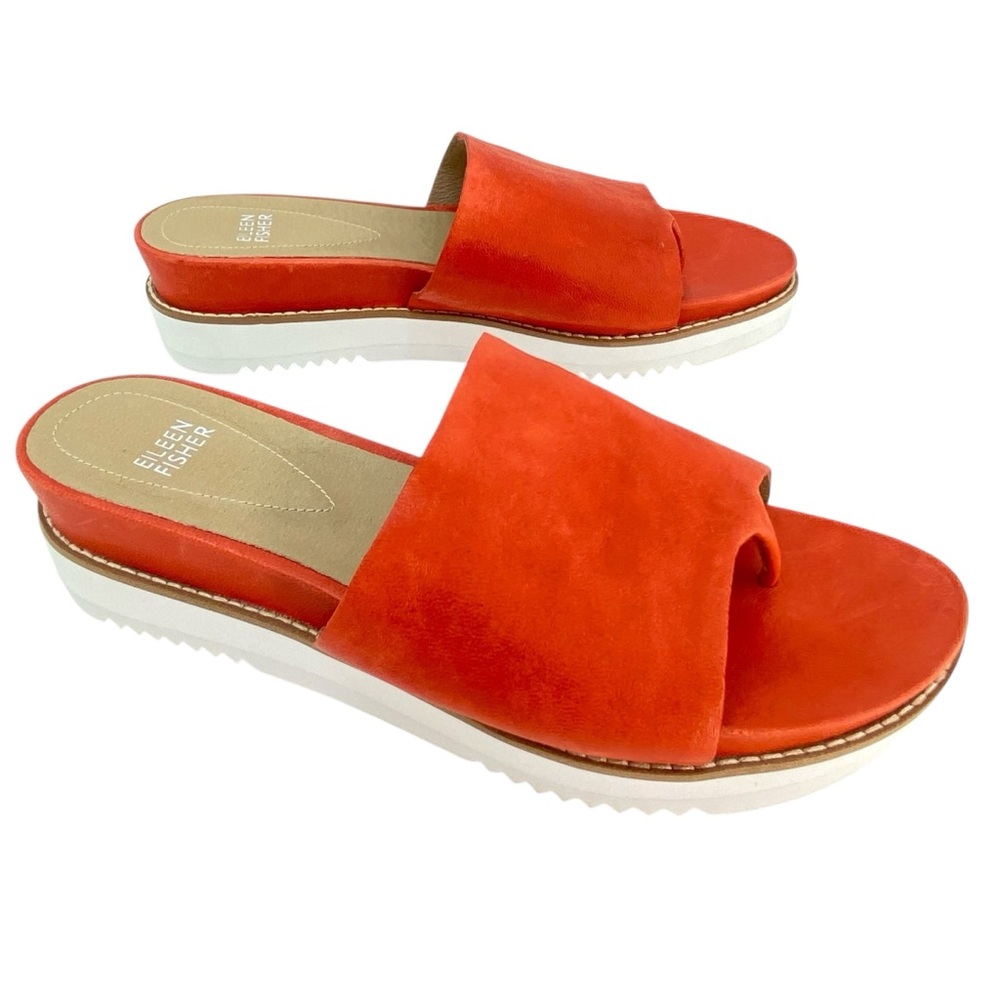 Eileen Fisher Kore Tumbled Leather Sandal